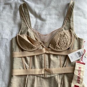 BCBG limited edition runway nude dress